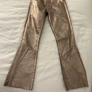 MOTHER Gold hustler crop Leg Jeans